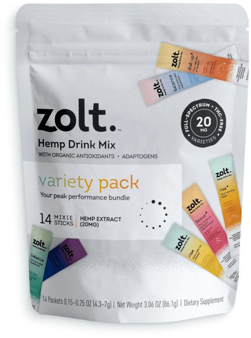 STYLECASTER | Best CBD Drinks | Zolt Mixie Sticks