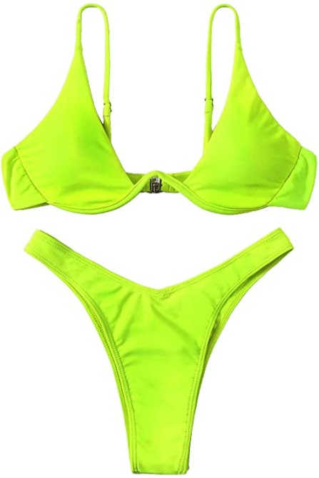 STYLECATER | Kylie Jenner Green Bikini