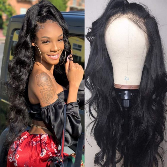 Ali Pearl Glueless Brazilian Body Wave Lace Front With Natural Baby Hair