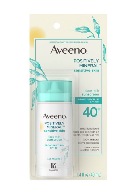 Aveeno Positively Mineral Face Milk Sunscreen