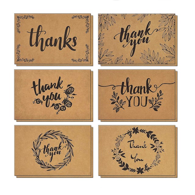 T&M Quality Designs Thank You Cards