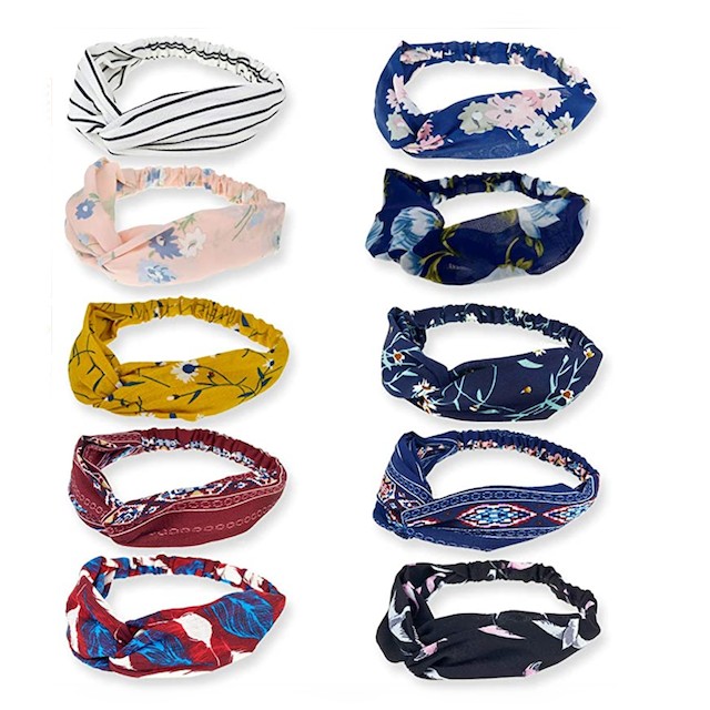 DRESHOW 10 Pack Boho Headbands