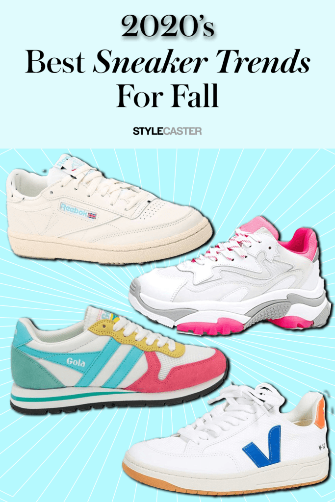 STYLECASTER | fall sneaker trends | fall sneakers 2020 | fall sneaker trends 2020 | sneakers outfit | sneakers fashion | sneaker head | women's fashion sneakers 2020