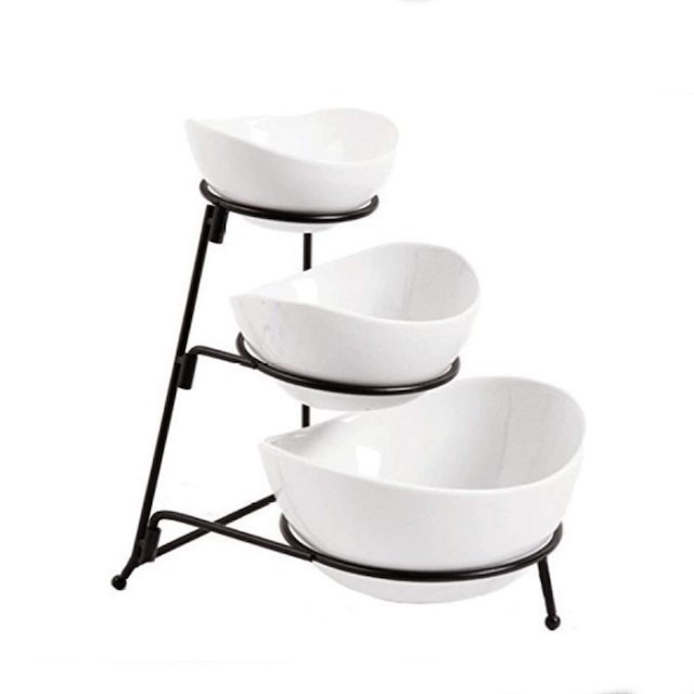 3 Tier Oval Bowl Set