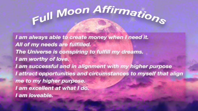 STYLECASTER | full moon affirmations