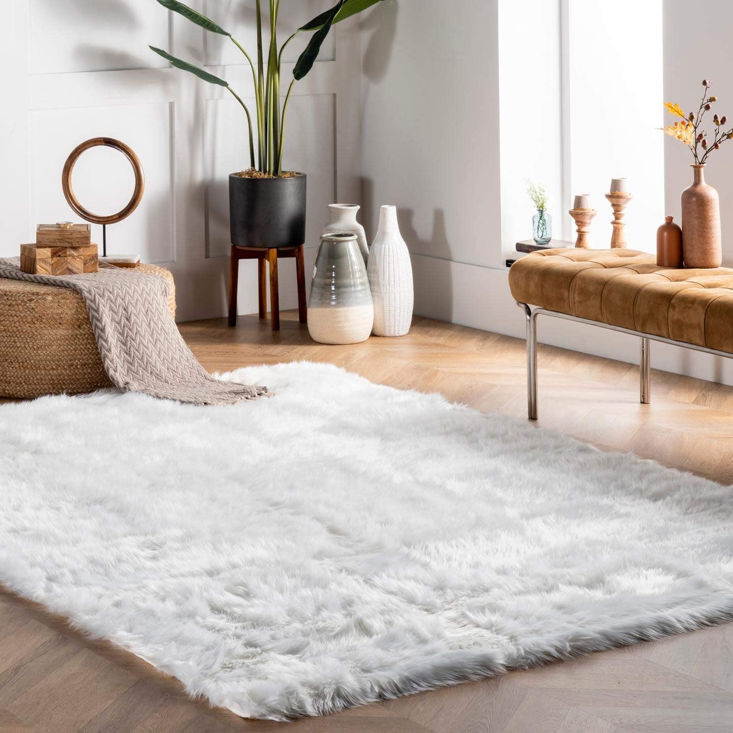 NuLoom faux fur rug