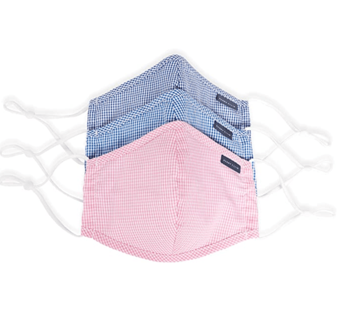 Perry Ellis Standard Reusable Rounded Woven Fabric Face Masks