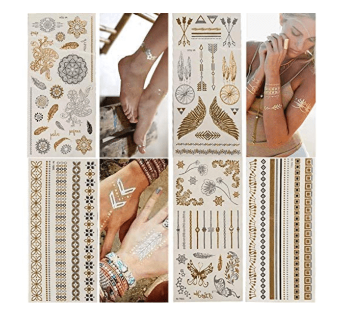 Temporary Tattoos Metallic