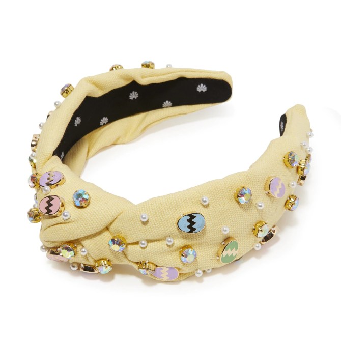 Pastel Spring Crystal Egg Hunt Knotted Headband