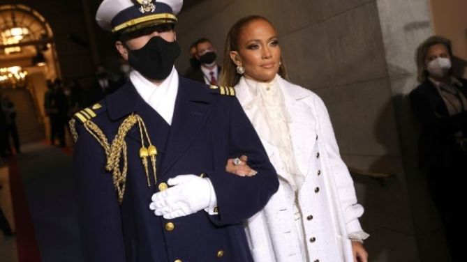 Jennifer Lopez Wore Suffragette White As the First Woman Is Sworn In as Vice President