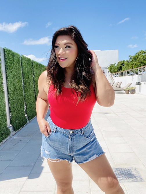 STYLECASTER | Styling Swimsuits As Bodysuits