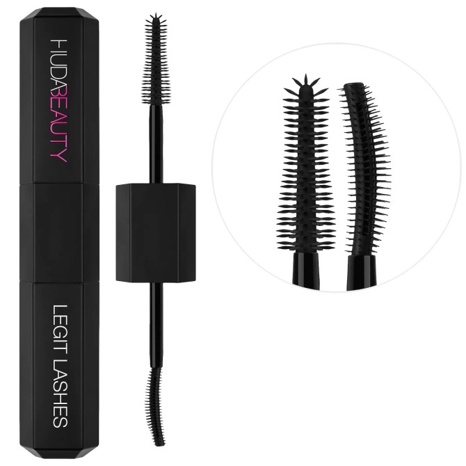Huda Beauty Legit Lashes Double-Ended Volumizing and Lengthening Mascara Sephora