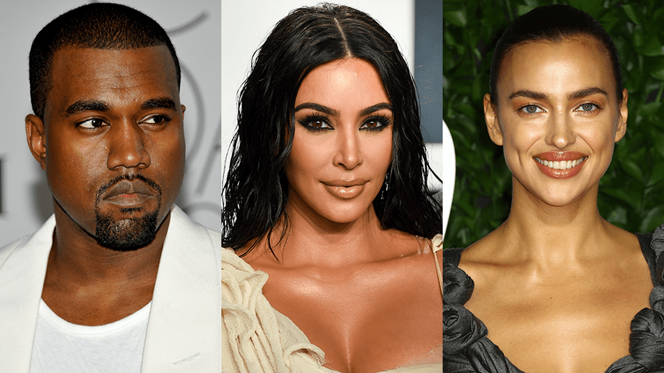 Irina Shayk, Kanye West, Kim Kardashian
