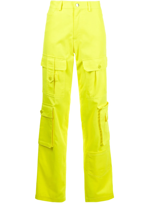 STYLECASTER | Hailey Bieber Highlighter Pants Trend