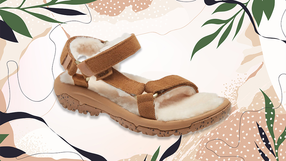 StyleCaster | Shearling TEVA Sandals