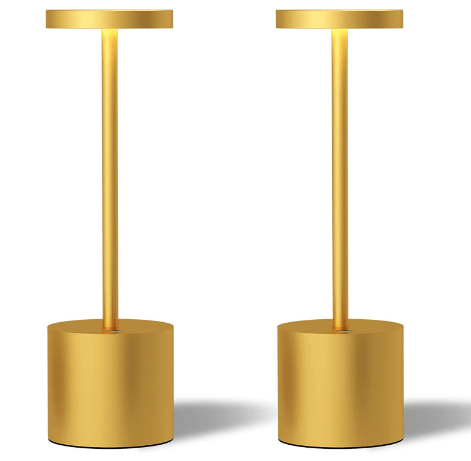 LED Cordless Table Lamps Set of 2