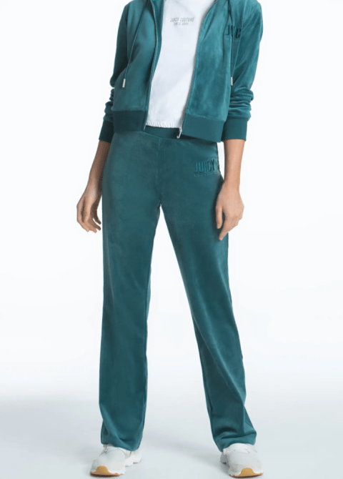 Juicy Classic Logo Velour Track Pants