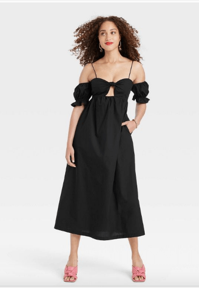 A New Day Sleeveless Tie-Front Dress