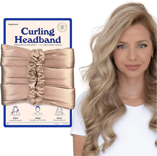 RobeCurls Satin Heatless Hair Curler Set