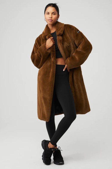 Oversized Faux Fur Trench