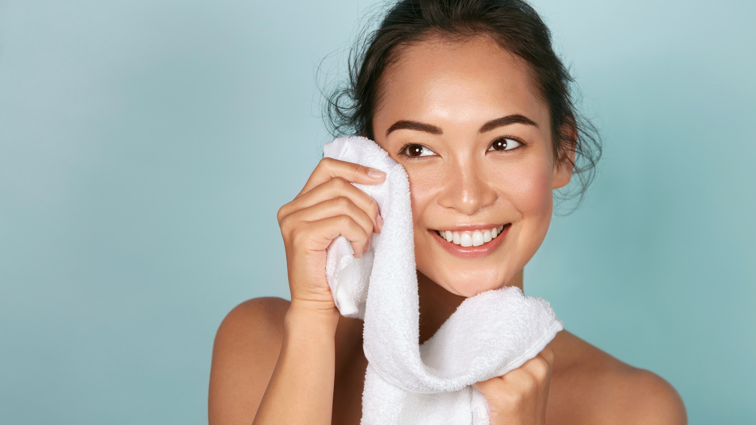 Removing Makeup with Towel Adobe