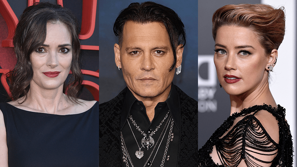 Winona Ryder, Johnny Depp, Amber Heard