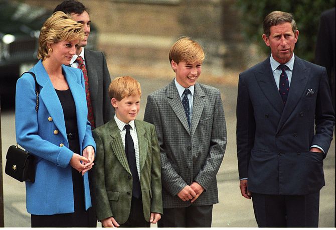 Prince Charles Prince Harry Prince William Princess Diana