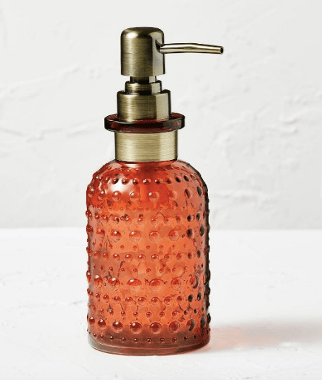 Glass Soap Pump Rust