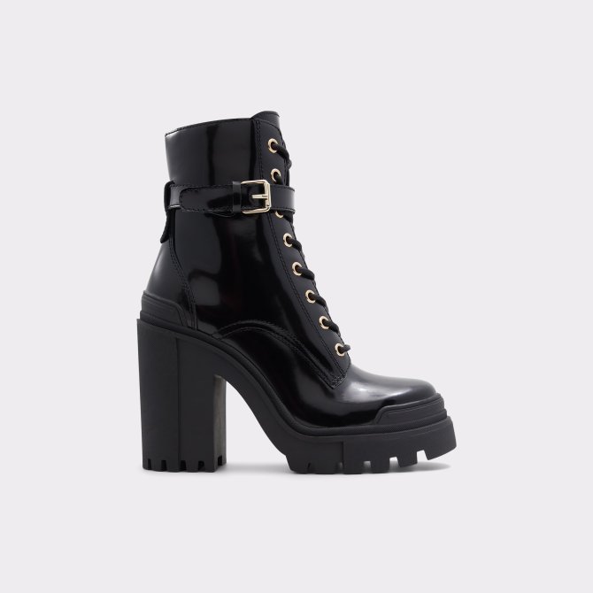Black ALDO combat boots