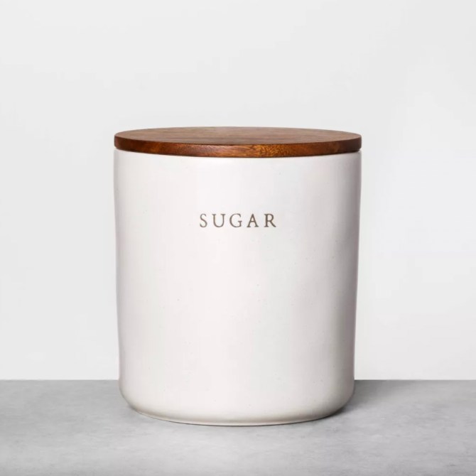 Stoneware Sugar Canister 