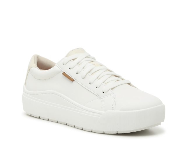 Dr. Scholl's Time Off Platform Sneaker in white