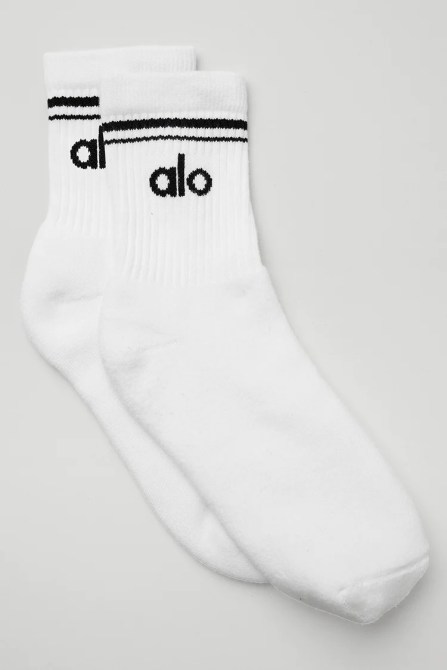 White Alo socks