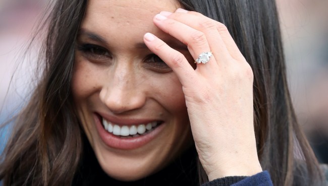 Meghan Markle's engagement ring in 2018.