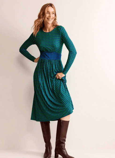 Thea Long Sleeve Jersey Dress