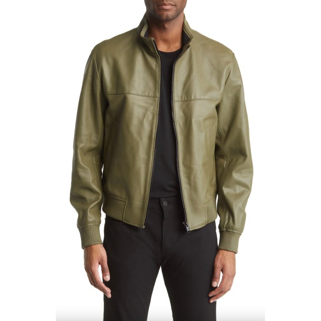 BOSS Mapson Sheepskin Bomber Jacket