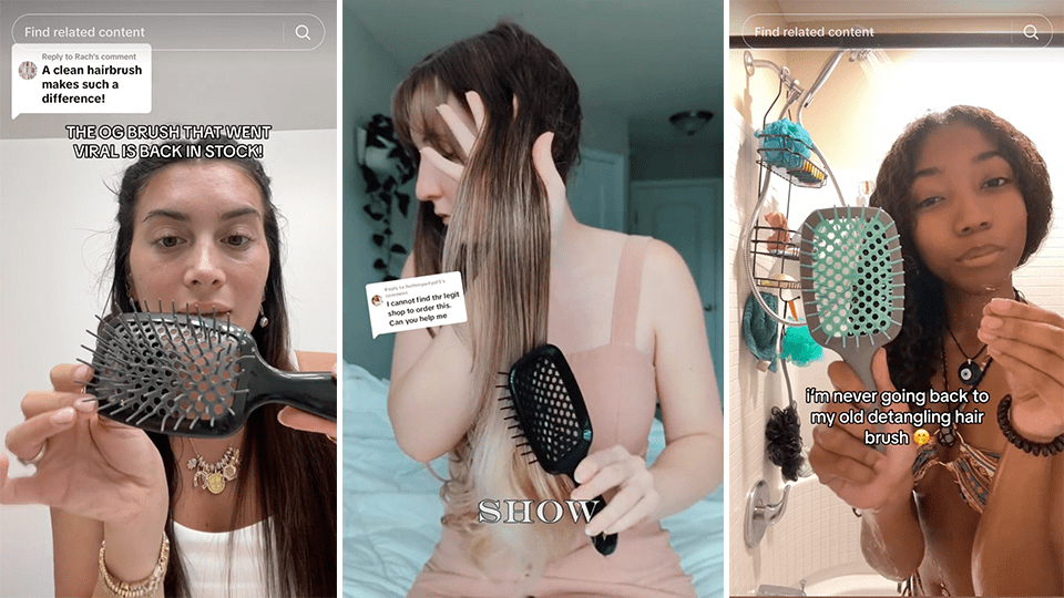 FHI Heat UNbrush Detangling Hair Brush on TikTok