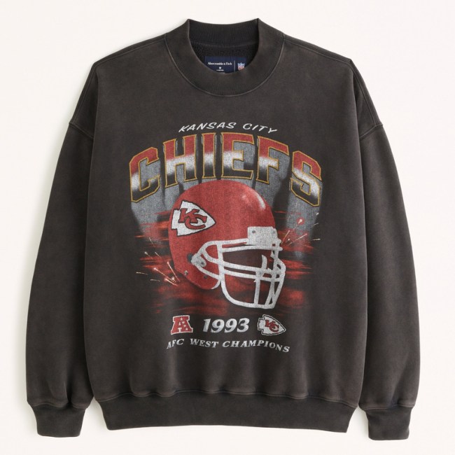 Abercrombie Kansas City Chiefs Graphic Crew Sweatshirt