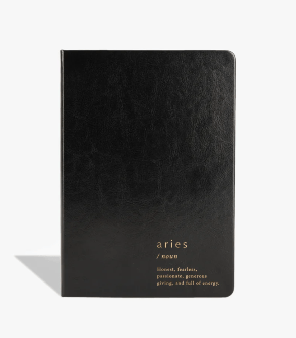 Aries Zodiac Lined Journal