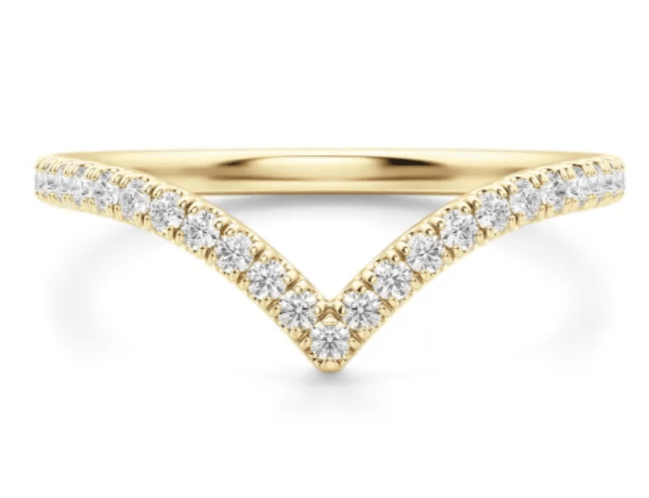 Diamond Nexus Luxe Chevron Accented Band
