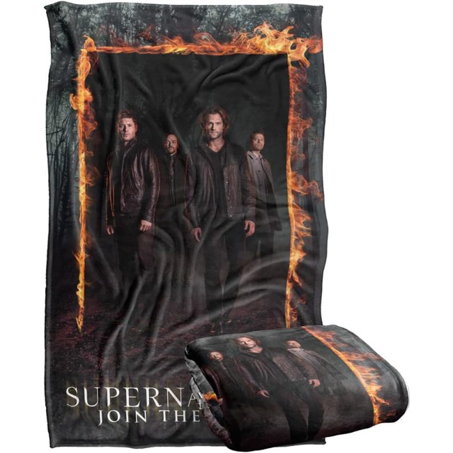 Supernatural Fire Frame Silky Touch Super Soft Throw Blanket