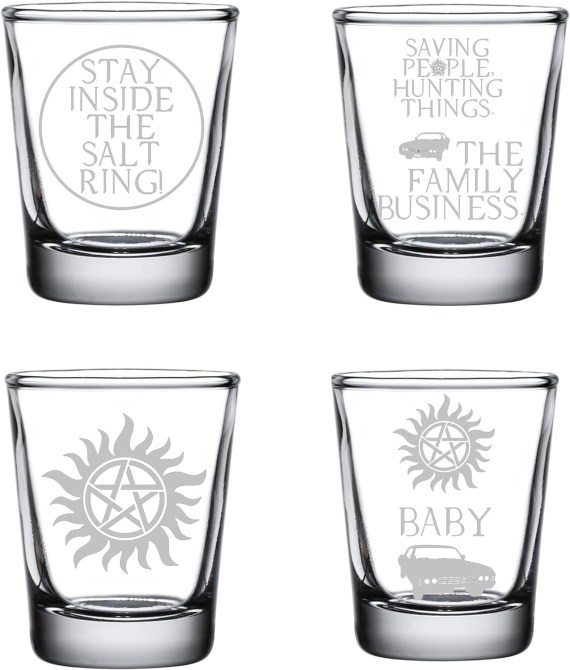 Supernatural Shot Glass Set of Four