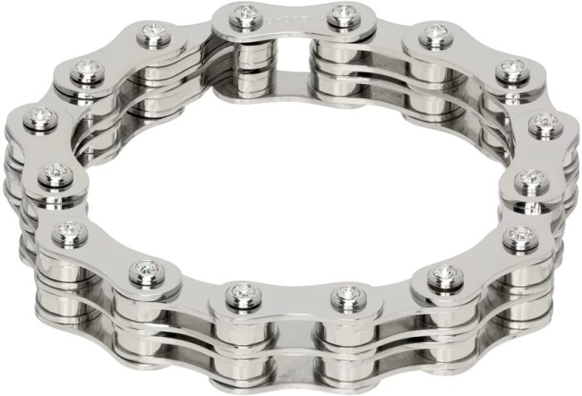 Ambush Silver Bike Chain Bracelet