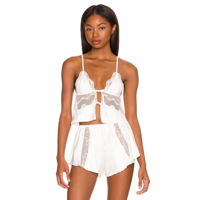 Kat the Label Lucille Camisole in white