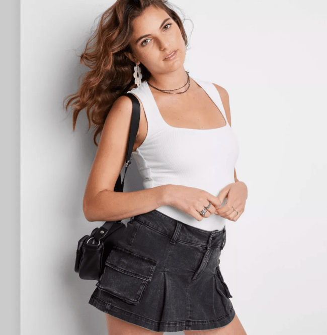 Wild Fable Square Neck Bodysuit