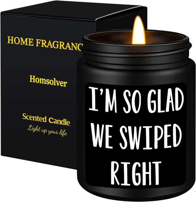 I'm So Glad We Swiped Right Candle