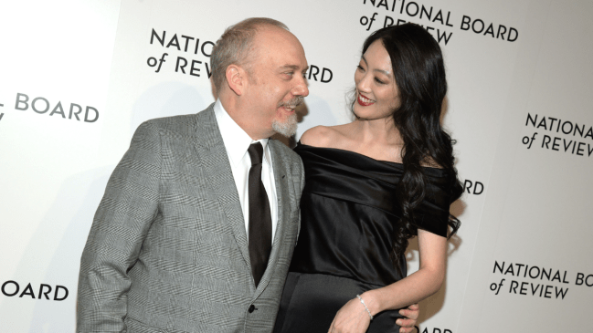 Paul Giamatti and Clara Wong