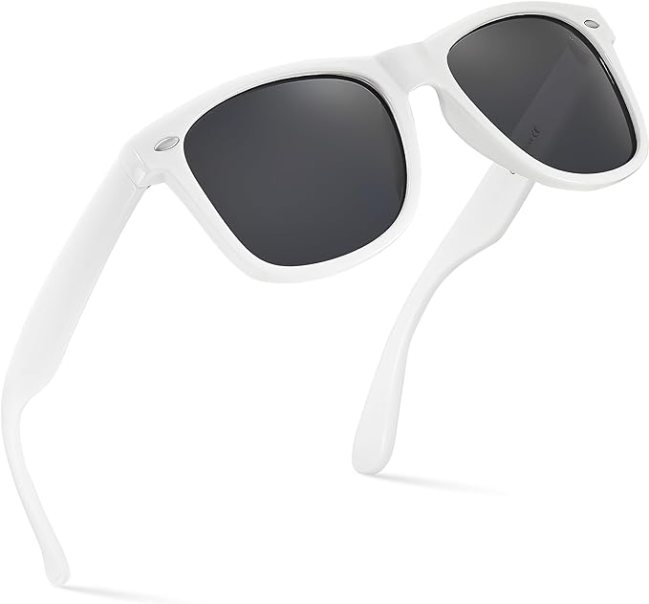 Retro Rewind Polarized Sunglasses in white