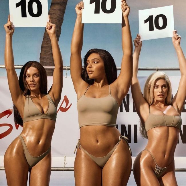 Three models in the SKIMS Swim campaign