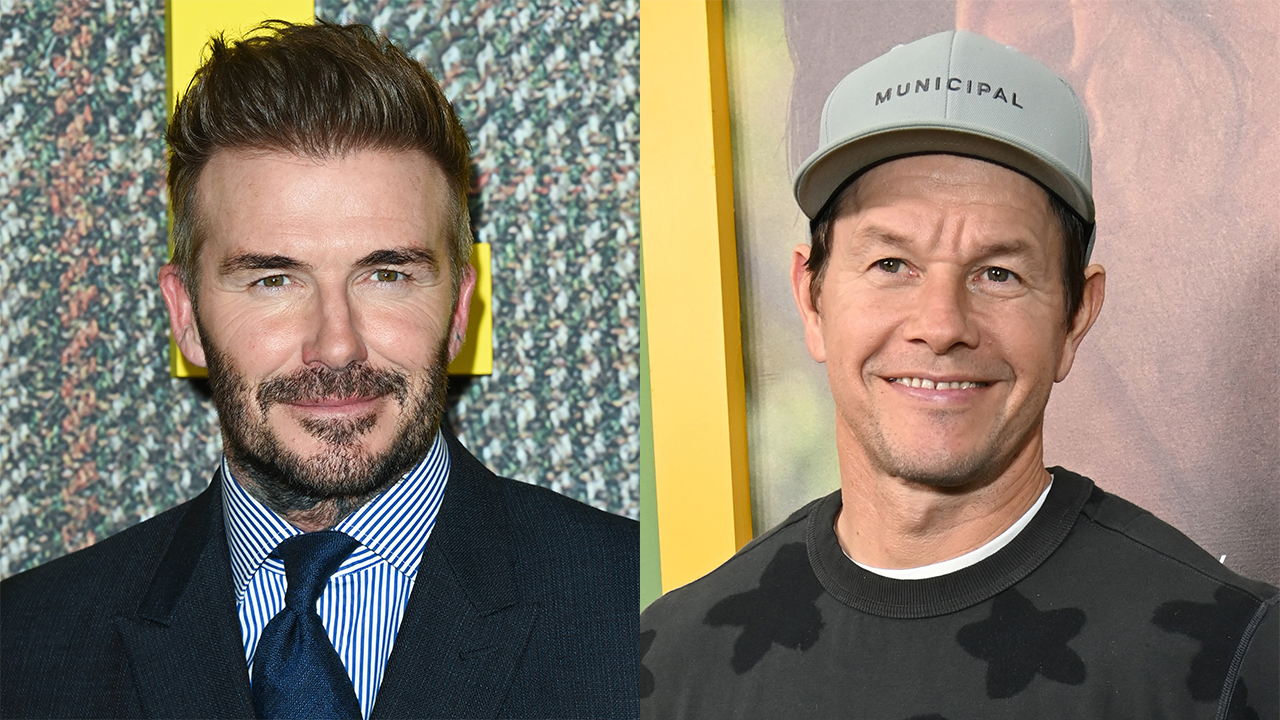 David Beckham and Mark Wahlberg, two white men