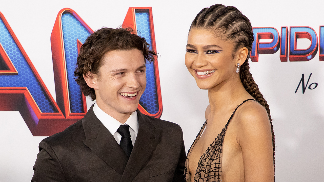 Tom Holland and Zendaya attendsthe Los Angeles premiere of Sony Pictures' 'Spider-Man: No Way Home' on December 13, 2021 in Los Angeles, California.